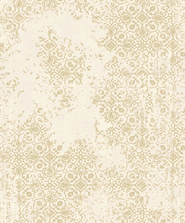 Tapeta, béžová, strieborná, vintage ornamenty, AU41202, Aurelia, Prestige Wallcoverings