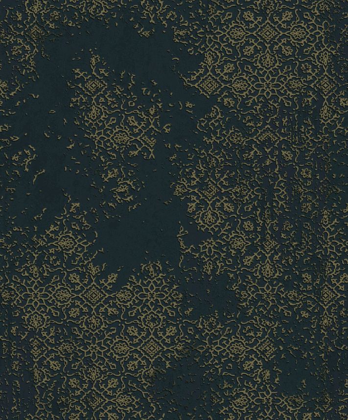 Tapeta, modrá, béžová, vintage ornamenty, AU41205, Aurelia, Prestige Wallcoverings