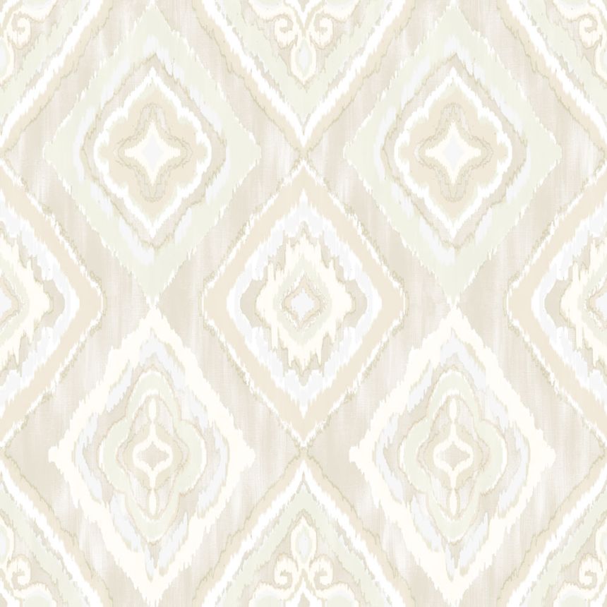 Tapeta, biela, béžová, imitácia látky, AU41401, Aurelia, Prestige Wallcoverings
