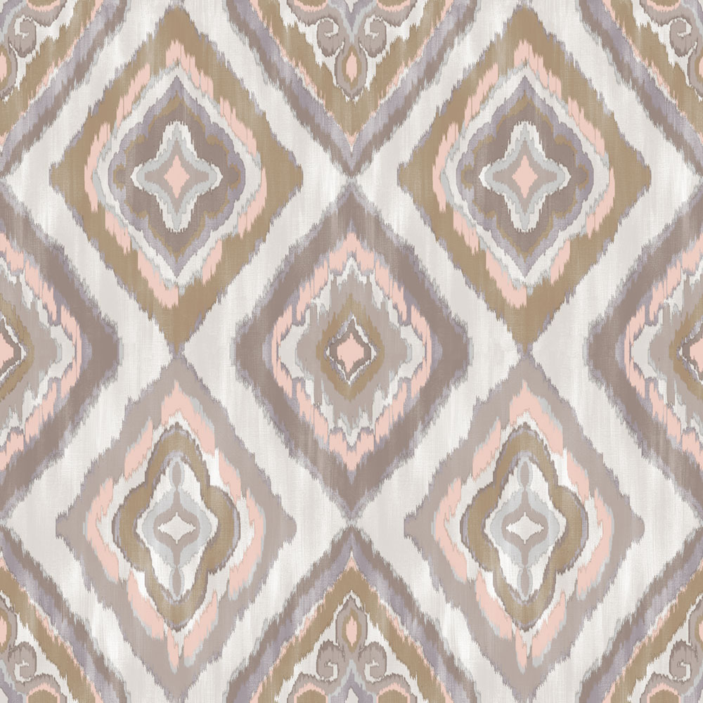 Tapeta, ružová, sivá, imitácia látky, AU41403, Aurelia, Prestige Wallcoverings