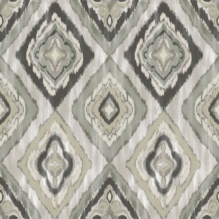 Tapeta, čierna, sivá, imitácia látky, AU41404, Aurelia, Prestige Wallcoverings