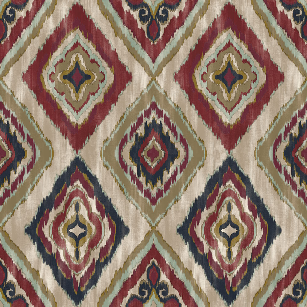Tapeta, béžová, modrá, imitácia látky, AU41405, Aurelia, Prestige Wallcoverings