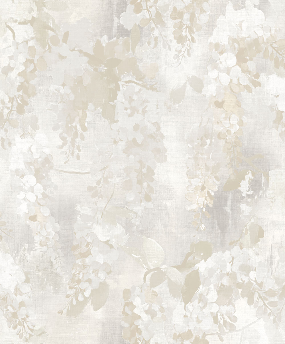 Tapeta, biela, béžová, kvety, vetvičky, AU41601, Aurelia, Prestige Wallcoverings
