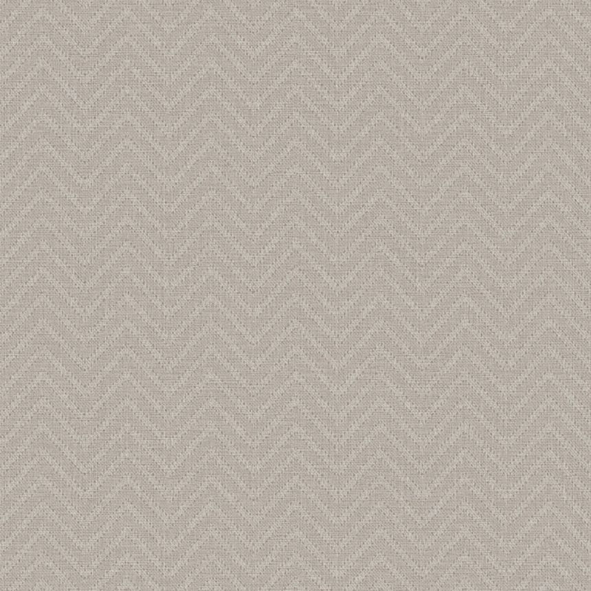 Geometrická tapeta, béžová, sivá, imitácia látky, 140088, Abigail Ahern vol.1