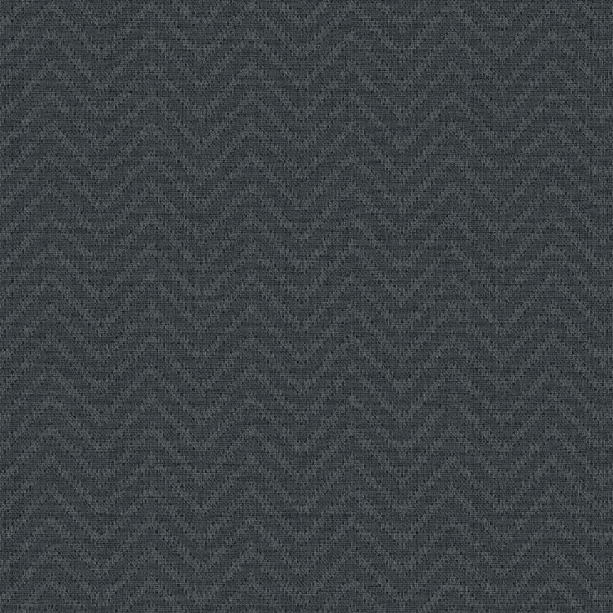 Geometrická tapeta, sivá, čierna, imitácia látky, 140090, Abigail Ahern vol.1
