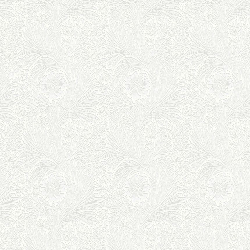 Tapeta, biela, kvety, listy, 142102, William Morris at Home vol. 2