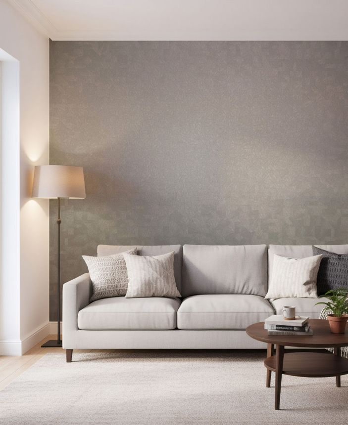 Tapeta, kamenná sivá, imitácia výšivky, 36453, Whisper, Marburg