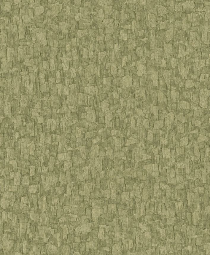 Tapeta, machovo zelená, imitácia kôry stromov, SF1005, Surfaces, Grandeco