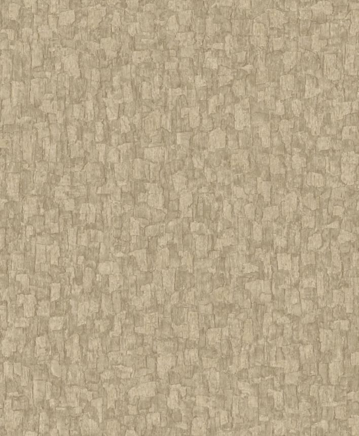 Tapeta, hnedo-béžová, imitácia kôry stromov, SF1006, Surfaces, Grandeco