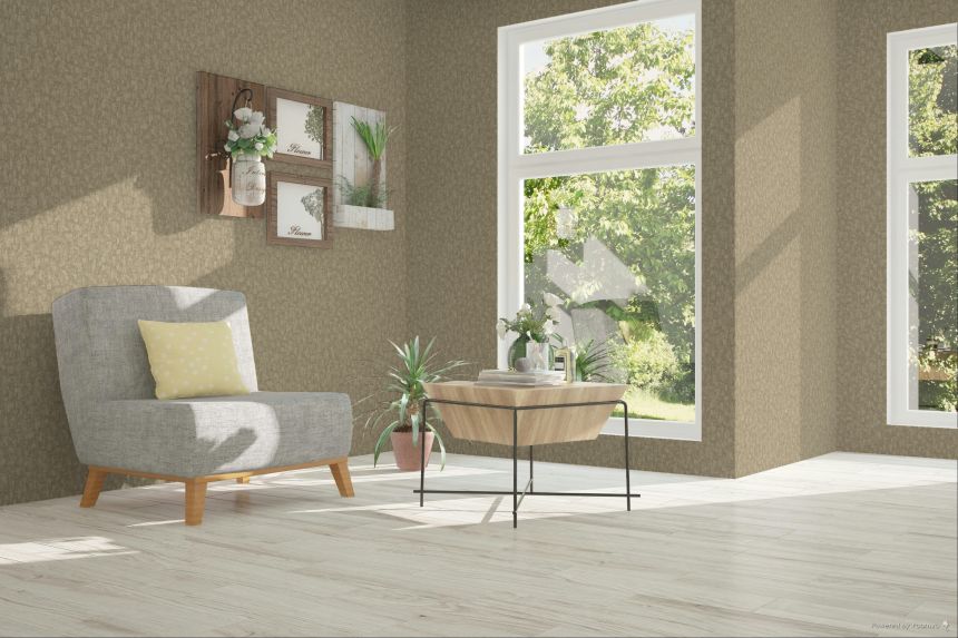 Tapeta, hnedo-béžová, imitácia kôry stromov, SF1006, Surfaces, Grandeco