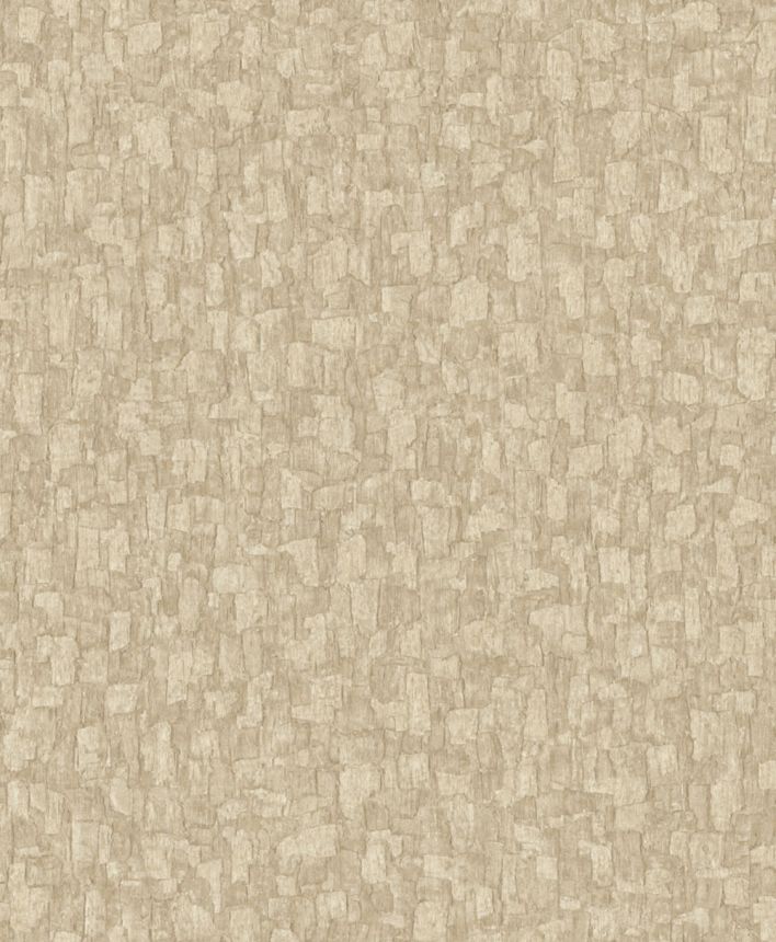 Tapeta, svetlobéžová, imitácia kôry stromov, SF1013, Surfaces, Grandeco