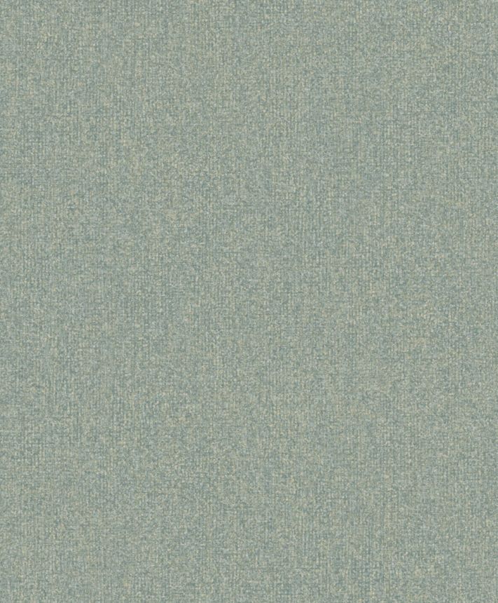 Tapeta, zelená, bledomodrá, imitácia melírovanej látky, SF1112, Surfaces, Grandeco