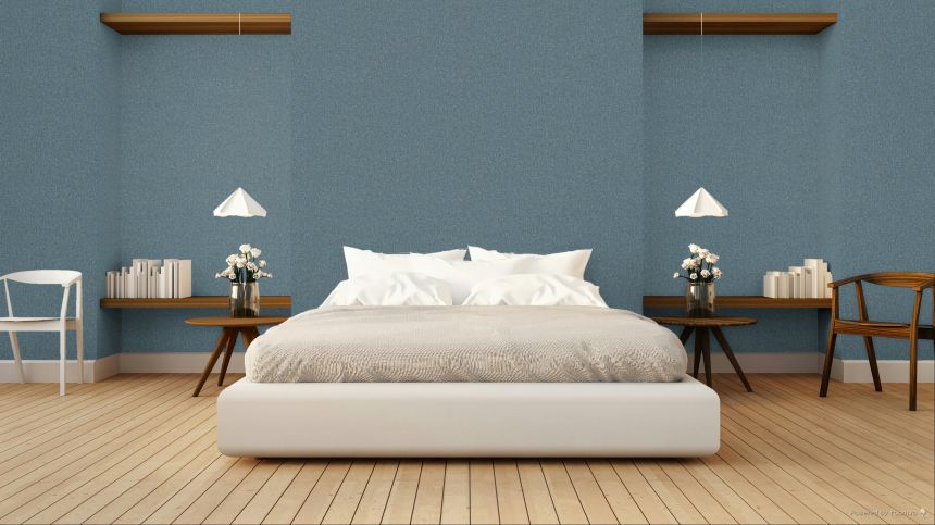 Tapeta, modrá, imitácia melírovanej látky, SF1116, Surfaces, Grandeco