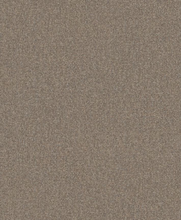 Tapeta, tmavohnedá, sivá, imitácia melírovanej látky, SF1119, Surfaces, Grandeco