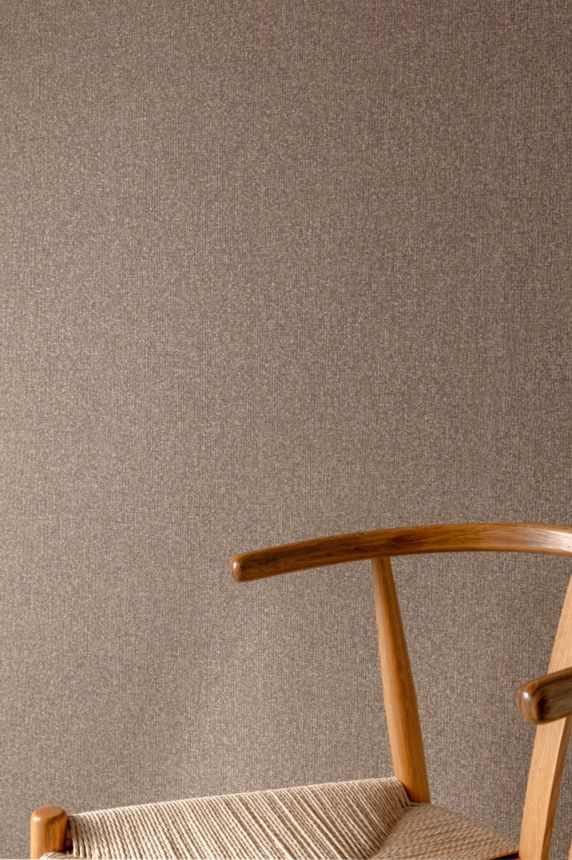 Tapeta, tmavohnedá, sivá, imitácia melírovanej látky, SF1119, Surfaces, Grandeco