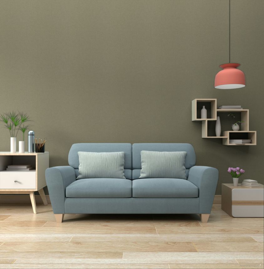Tapeta, sivo-zelená, strieborná, imitácia hrubej látky, SF1208, Surfaces, Grandeco