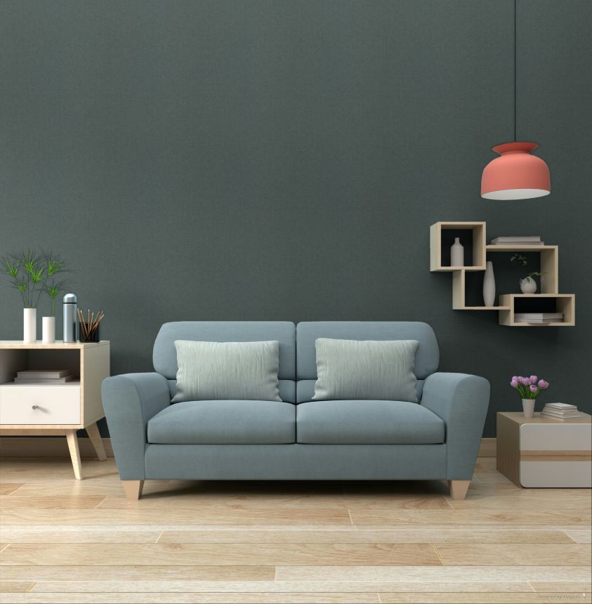 Tapeta, petrolejová, zlatá, imitácia hrubej látky, SF1226, Surfaces, Grandeco