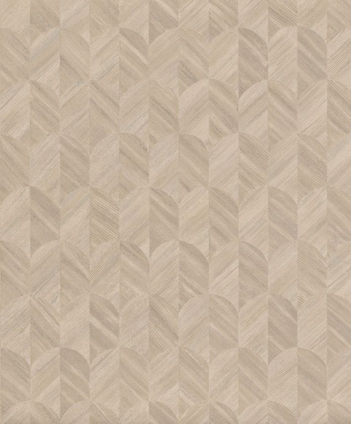 Tapeta, béžovo-sivá, grafická, SF3214, Surfaces, Grandeco
