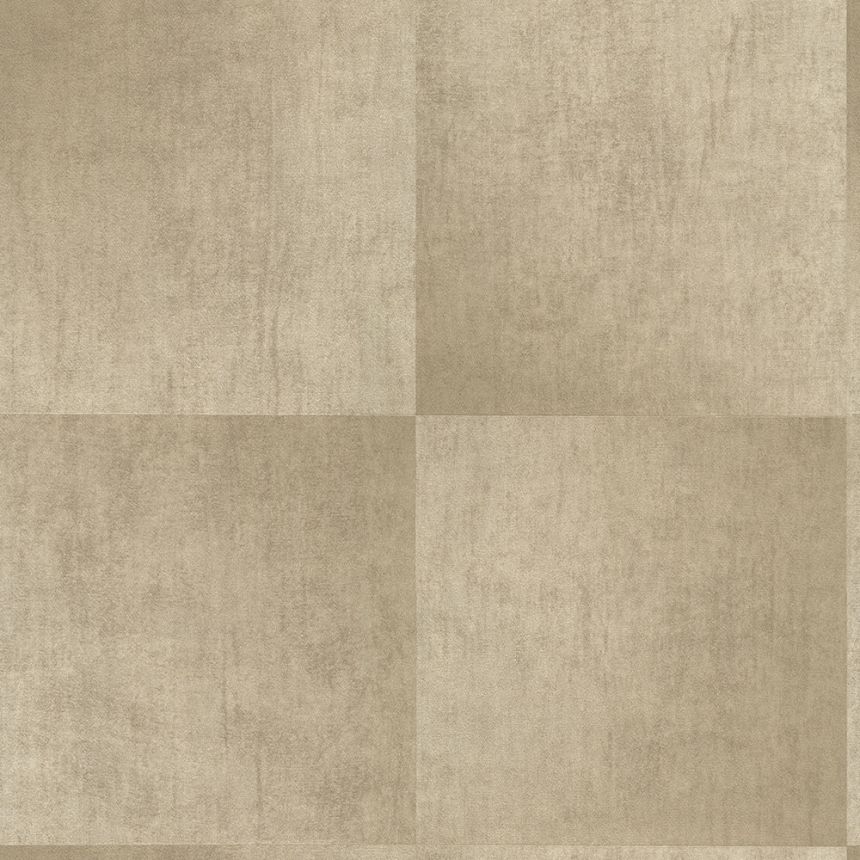 Hnedo-béžová tapeta geometrický vzor, látková textúra 45251, Feeling, Emiliana