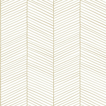 Bielo-zlatá vliesová tapeta pruhy, prúžky 139135, Art Deco, Esta