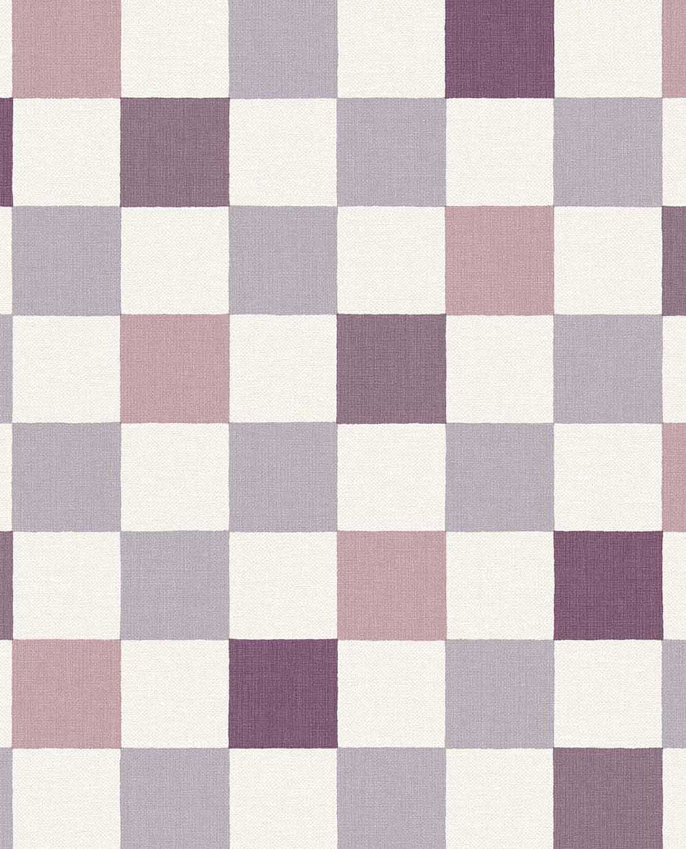 Tapeta, fialová, ružová, imitácia károvanej látky, 363148, Tiny Treasures, Eijffinger