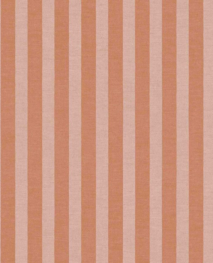 Tapeta, oranžová, ružová, imitácia pruhovanej látky, 363158, Tiny Treasures, Eijffinger