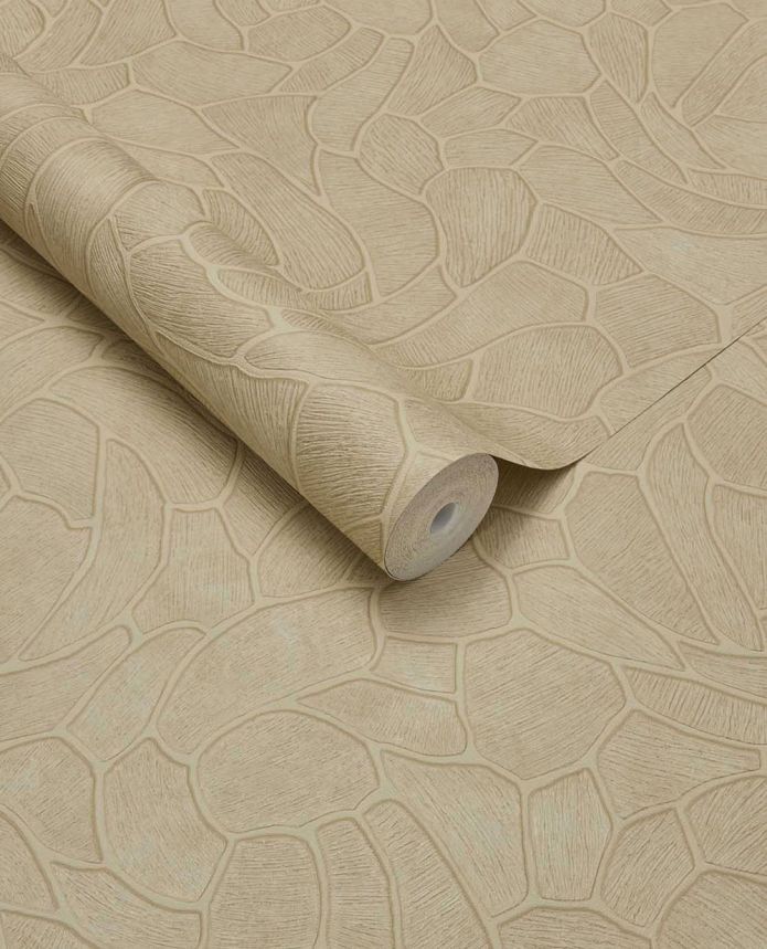 Geometrická tapeta, béžová, kameň, 363213, Calm Crafted, Eijffinger