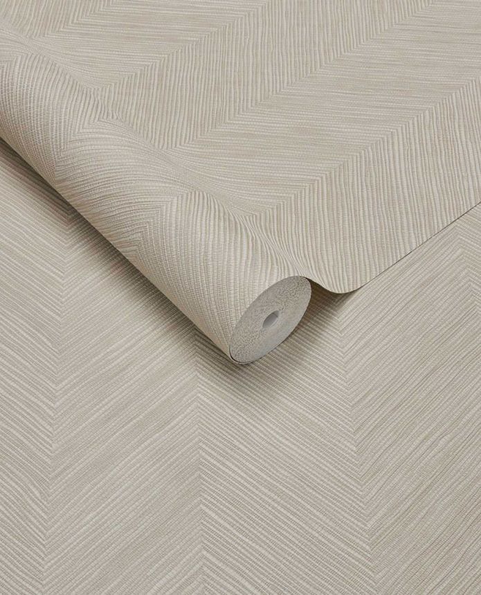Geometrická tapeta, béžovo-krémová, imitácia rohože, 363231, Calm Crafted, Eijffinger