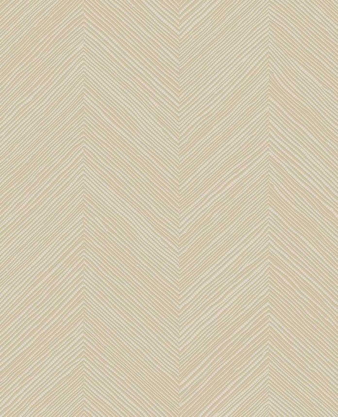 Geometrická tapeta, krémovo-žltá, imitácia rohože, 363233, Calm Crafted, Eijffinger