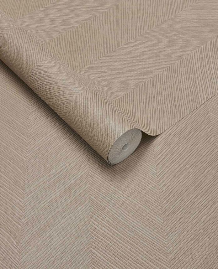 Geometrická tapeta, svetlohnedá, imitácia rohože, 363235, Calm Crafted, Eijffinger