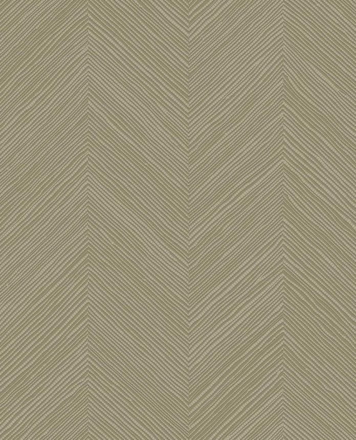 Geometrická tapeta, sivo-zelená, imitácia rohože, 363236, Calm Crafted, Eijffinger
