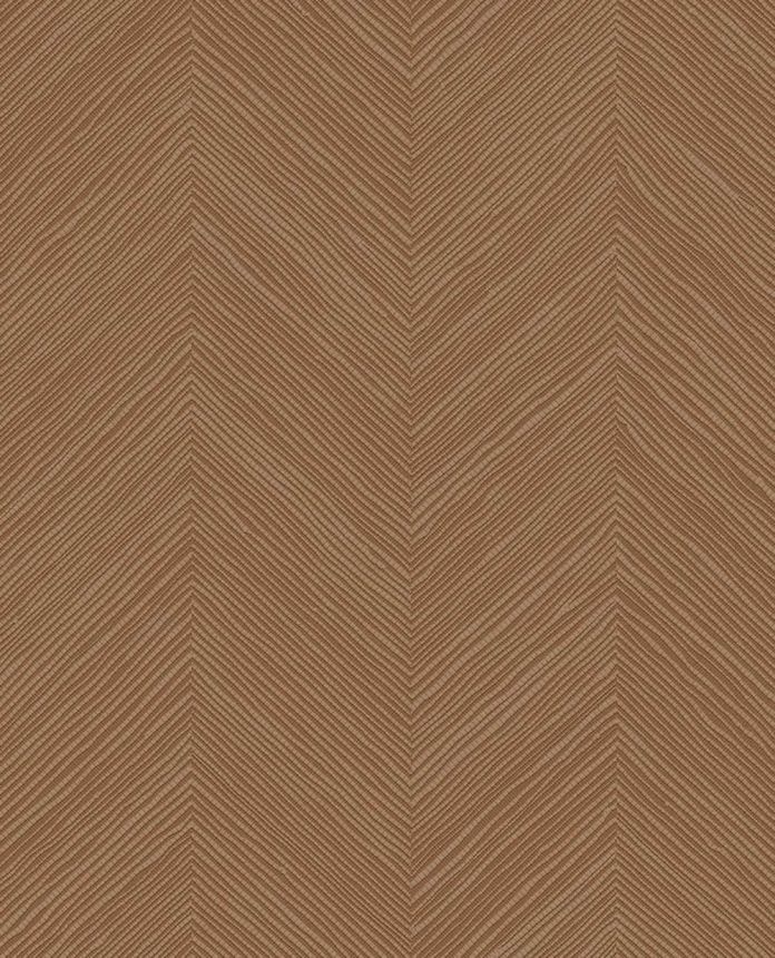 Geometrická tapeta, hnedo-červená, imitácia rohože, 363239, Calm Crafted, Eijffinger