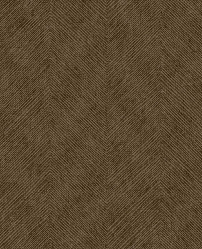 Geometrická tapeta, tmavohnedá, imitácia rohože, 363241, Calm Crafted, Eijffinger