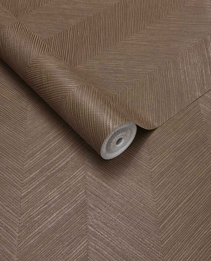 Geometrická tapeta, tmavohnedá, imitácia rohože, 363241, Calm Crafted, Eijffinger