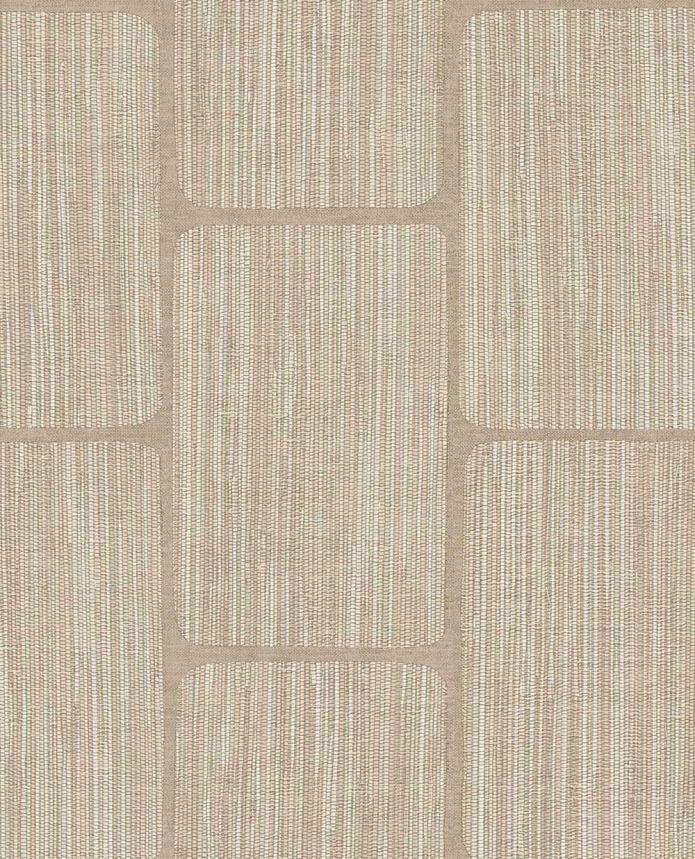 Geometrická tapeta, hnedo-béžová, 363255, Calm Crafted, Eijffinger