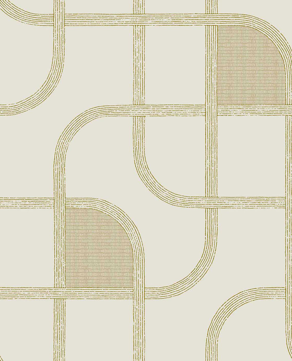 Geometrická tapeta, krémová, pruhy, 363260, Calm Crafted, Eijffinger