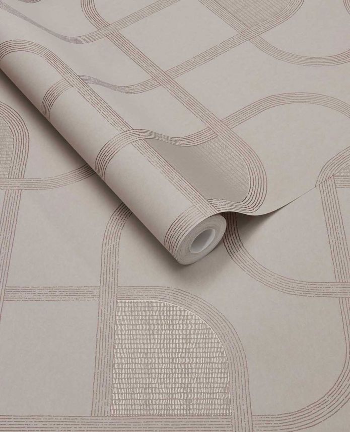 Geometrická tapeta, ružová, pruhy, 363261, Calm Crafted, Eijffinger