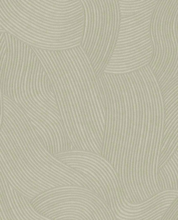 Tapeta, zelená, vlnky, 363270, Calm Crafted, Eijffinger