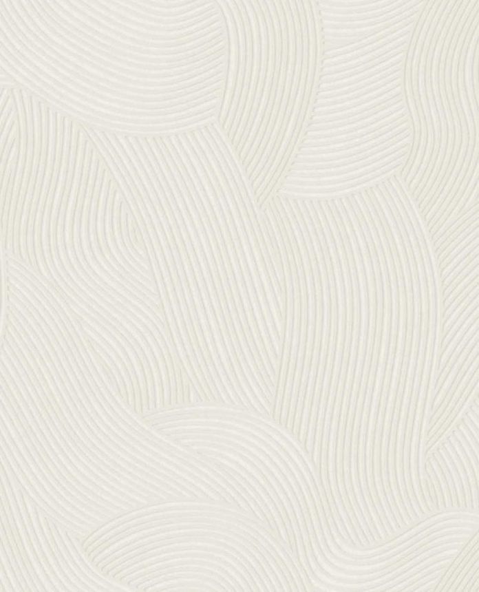Tapeta, bielo-krémová, vlnky, 363271, Calm Crafted, Eijffinger