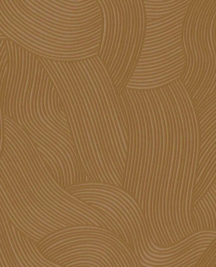 Tapeta, oranžovo-hnedá, vlnky, 363275, Calm Crafted, Eijffinger