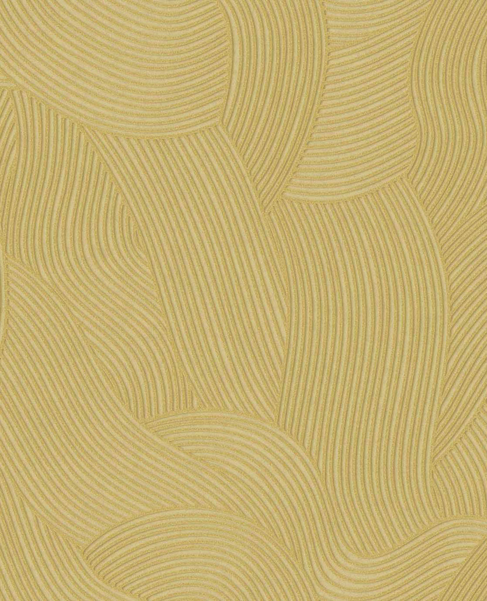 Tapeta, žltá, vlnky, 363276, Calm Crafted, Eijffinger