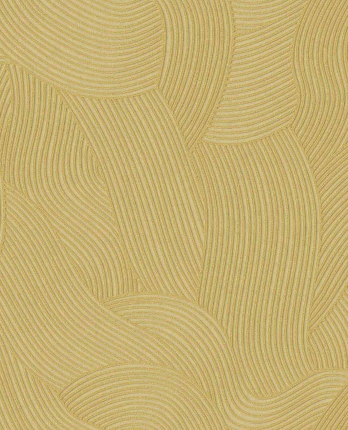 Tapeta, žltá, vlnky, 363276, Calm Crafted, Eijffinger