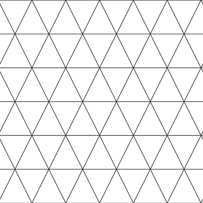 Cierno biela vliesová tapeta trojuholníky 139148, Black & White, Esta