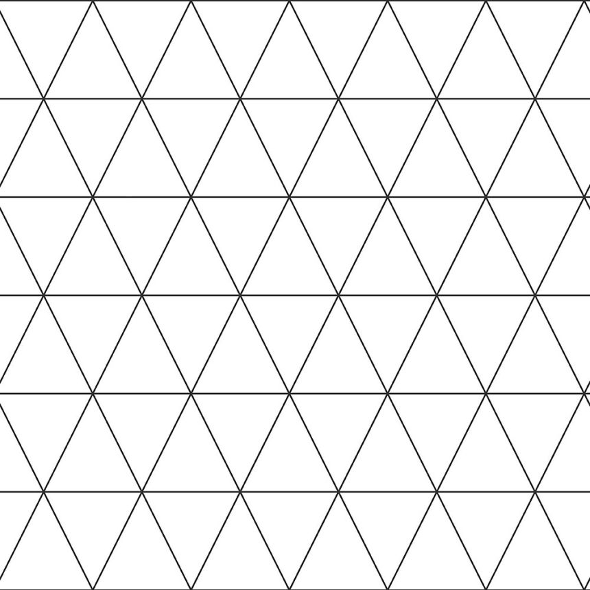 Cierno biela vliesová tapeta trojuholníky 139148, Black & White, Esta
