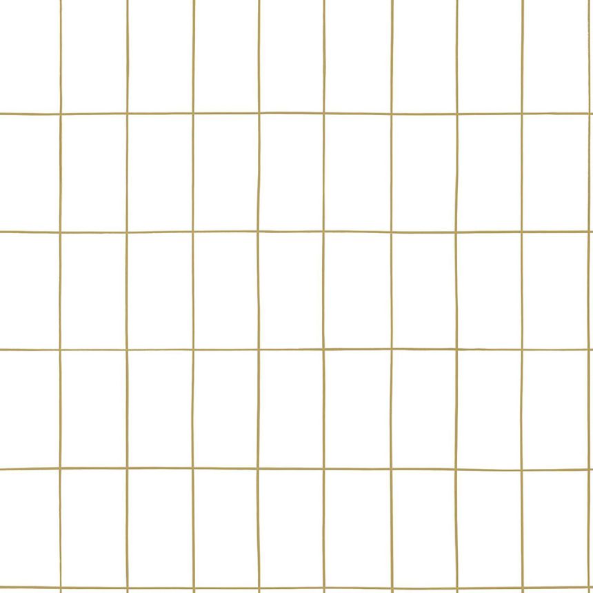 Biela vliesová tapeta, zlaté obrysy obdĺžnikov 139131, Black & White, Esta