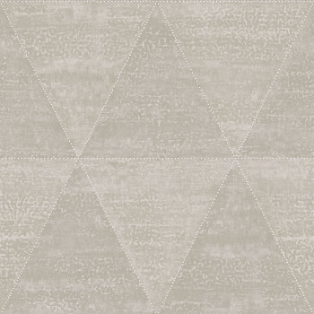 Metalická vliesová tapeta, imitácia kovových trojuholníkov 347590, Matières - Metal, Origin