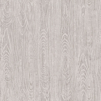 Metalická strieborná /sivobéžová vliesová tapeta imitacia dreva 347555, Matières - Wood, Origin