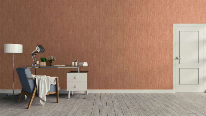 Tapeta s imitáciou hrubej látky, oranžovo-ružová, RE521026, Renaissance, Design ID