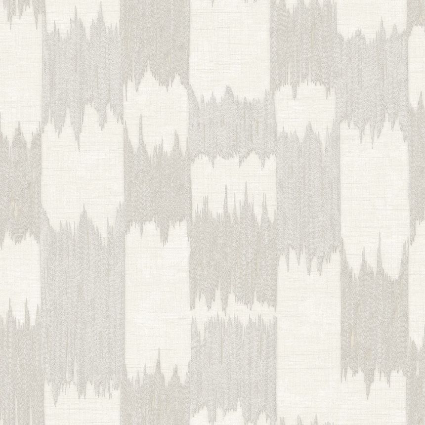 Abstraktná tapeta, sivo-strieborná, biela, pruhy, RE521031, Renaissance, Design ID