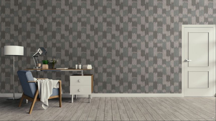 Abstraktná tapeta, sivo-béžová, hnedá, RE521035, Renaissance, Design ID
